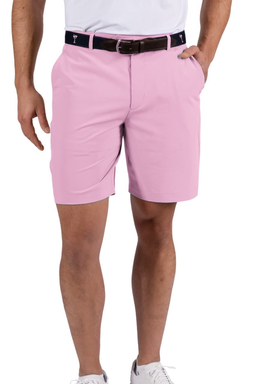 Men's Light Pink Performance Shorts - Breathable Quick-Dry Athletic Running Shorts for Men - Perfect for Gym, Workout, and Outdoor Activities