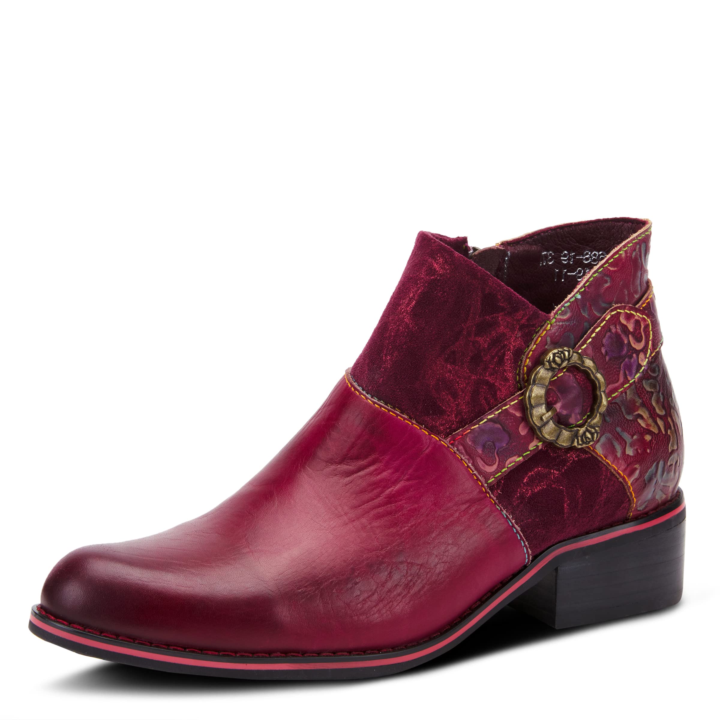 Spring Step L'Artiste Women's Tiatia Ankle Boot - Comfortable Leather Booties for Women, Fashionable Low Heel Boots for Casual Wear & Office Outfits