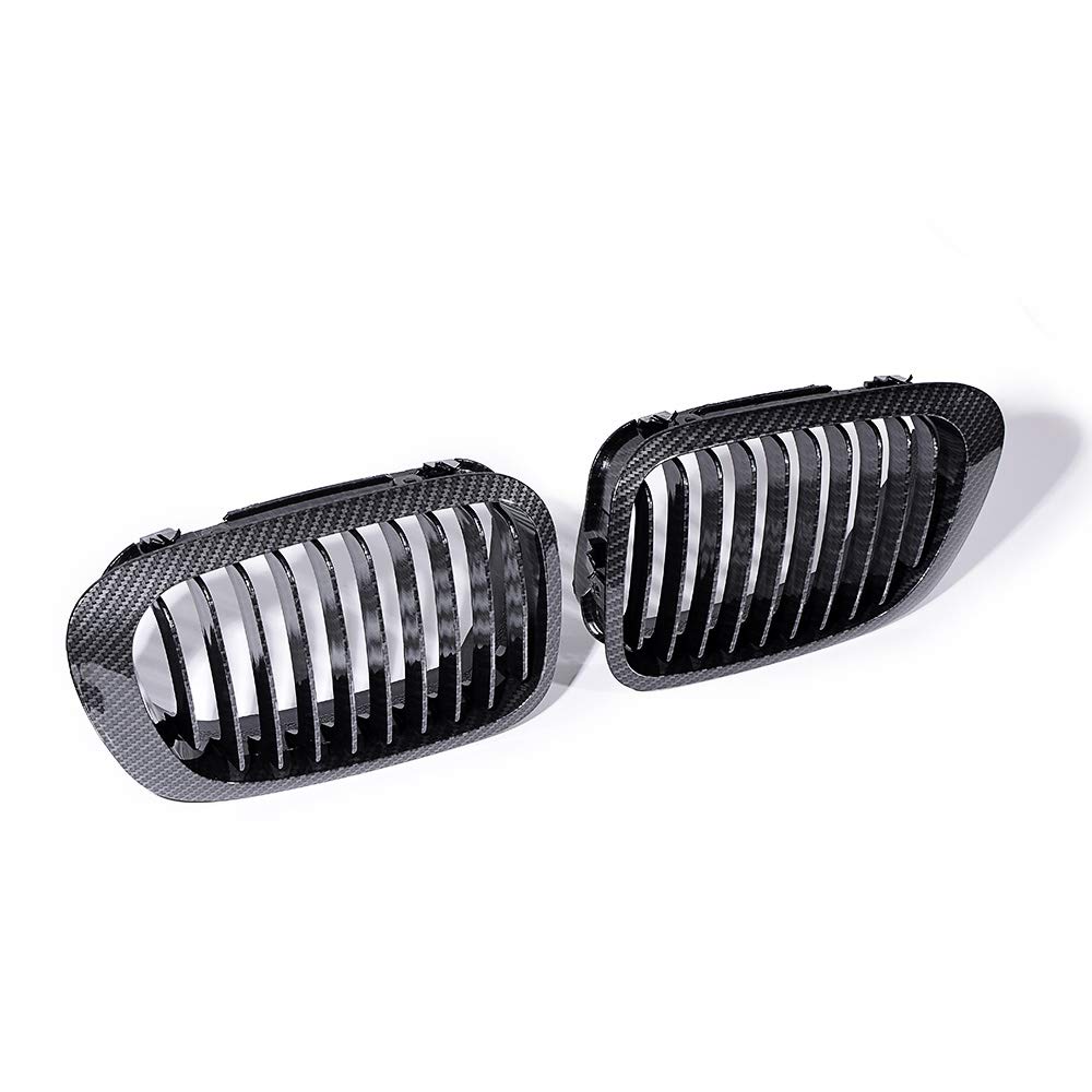 Astra Depot Carbon Fiber E46 Kidney Grille Compatible with 1999-2002 BMW 325Ci 330Ci 2-Door Coupe - Upgrade Your BMW's Front Grille for Enhanced Style & Performance