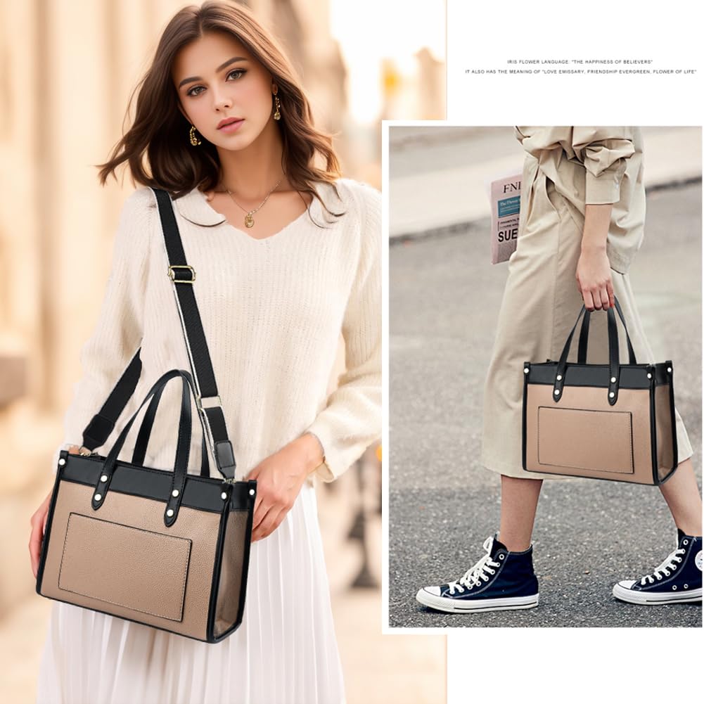 Stylish Women's Tote Bag - Fashionable Satchel Purse & Shoulder Handbag with Crossbody Strap for Work, Travel & Shopping | CROJUYI Ladies Tote Bags Collection