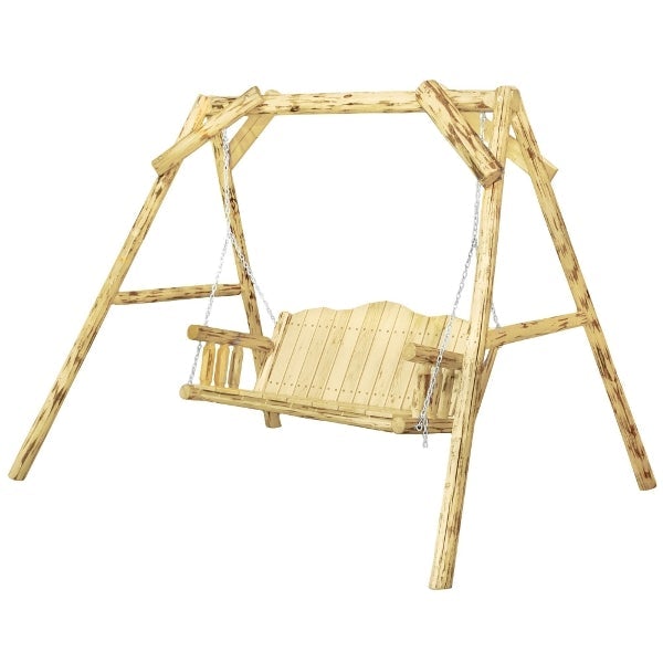 Montana Outdoor A-Frame Lawn Swing - Heavy Duty Steel Garden Swing for Patio, Backyard, and Porch - Perfect for Relaxing and Enjoying Nature