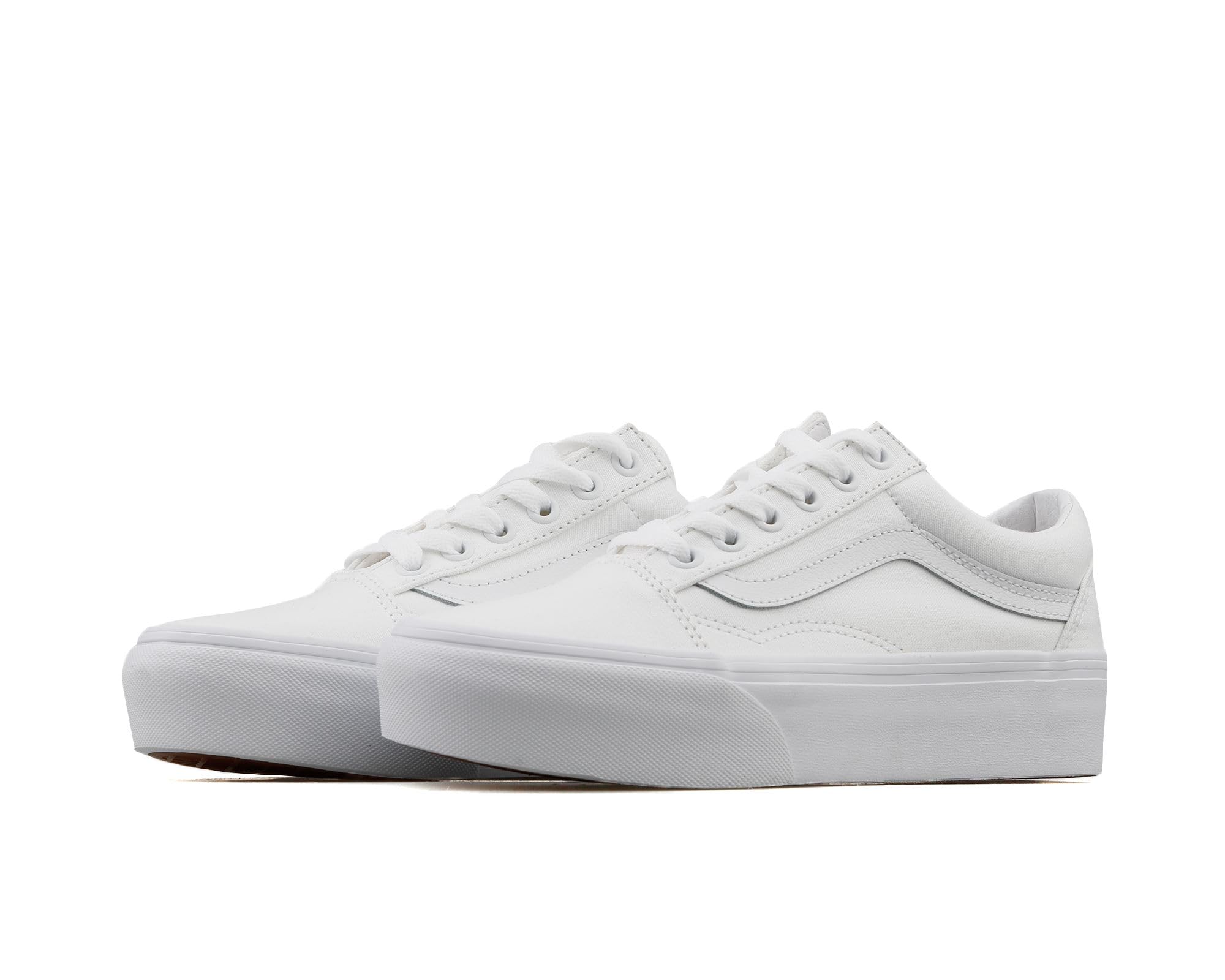 Vans Women's Old Skool Classic Skate Shoes - White Size 8.5 Medium (B,M) - Comfortable Sneakers for Gym, Training & Casual Wear