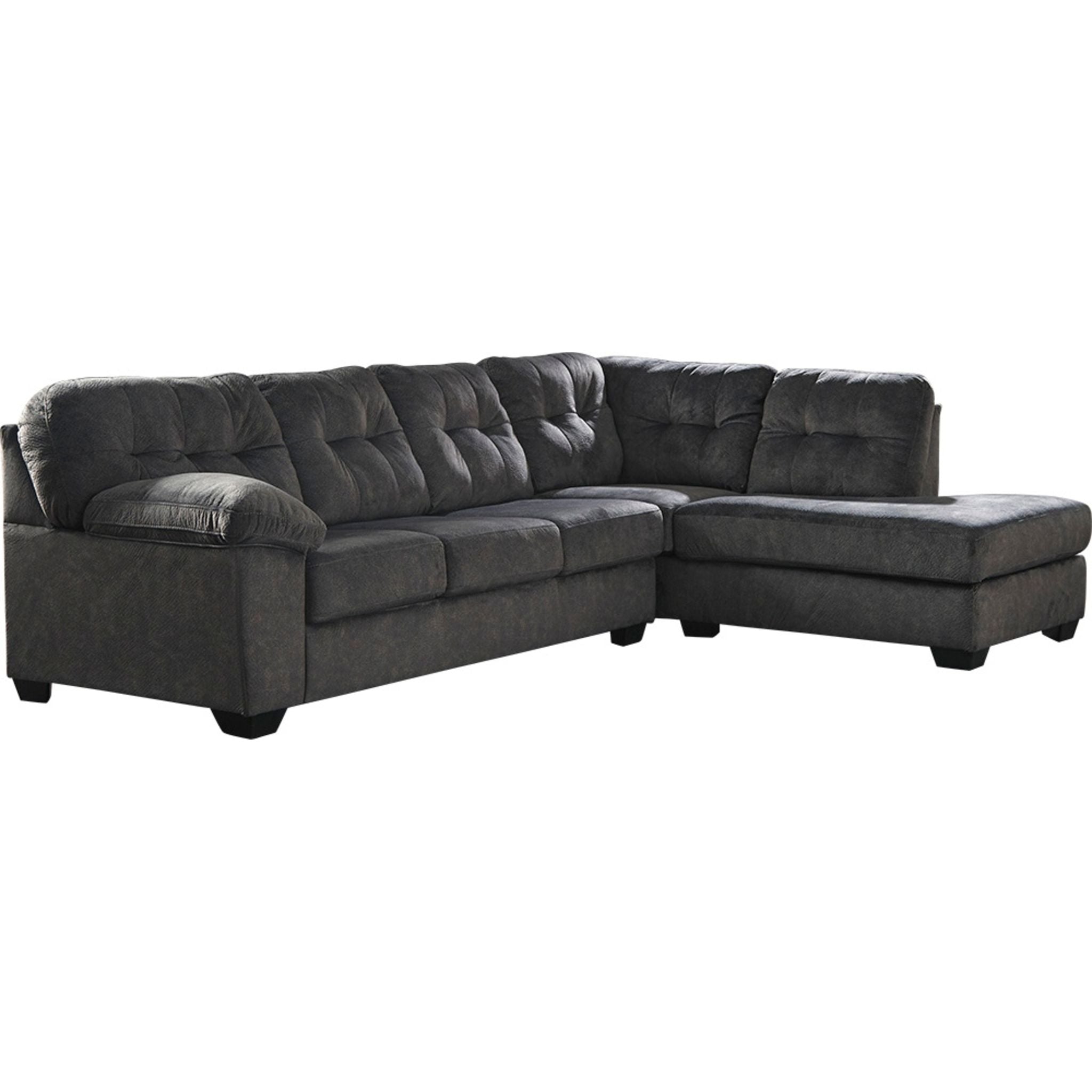 Accrington 2-Piece Sleeper Sectional Sofa with Chaise Lounge - Convertible Sleeper Sofa Bed for Small Spaces, Living Room & Guest Room Furniture - Perfect for Apartments, Dorms and Home Theater Seating