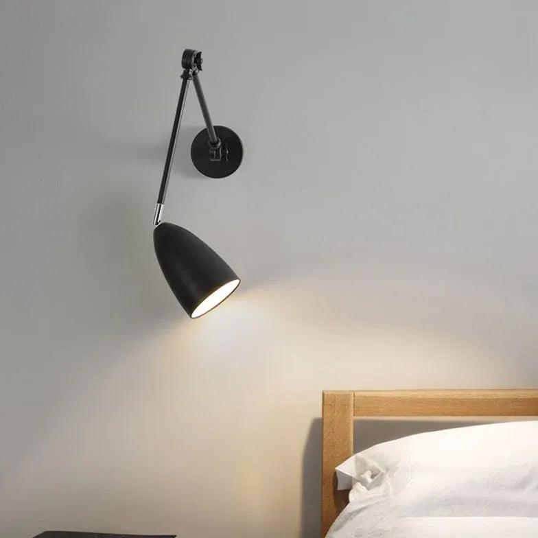 Adjustable Conical Shade Bedside Spotlight - Perfect for Reading, Nightstand Lighting & Bedroom Decor