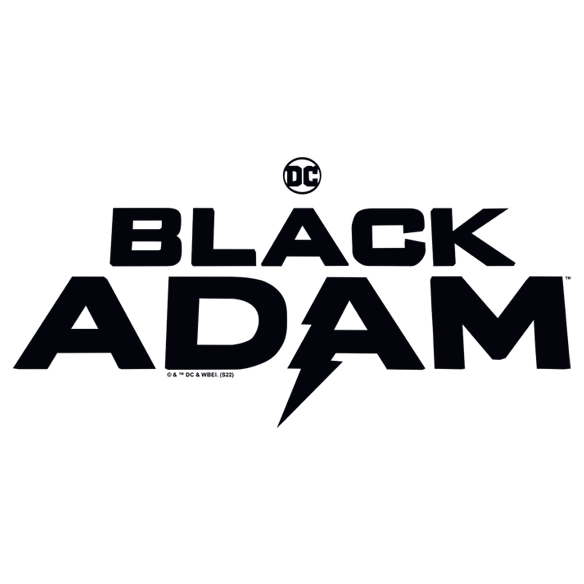 Women's Black Adam Bold Logo T-Shirt - Graphic Tee for Casual Wear, Street Style & Superhero Fans