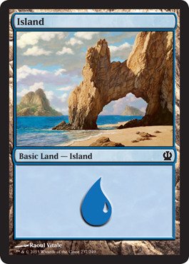 Magic: The Gathering - Island (237/249) - Theros - Foil Card for MTG Deck Building & Collecting - Perfect for Game Nights & Tournaments