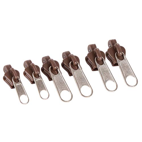Xuccus Universal Zipper Repair Kit - Fix Broken Zipper Sliders & Teeth, Replacement Zipper Pull for Jackets, Bags, Luggage (Color C) - Emergency Travel & Home Repair Solution