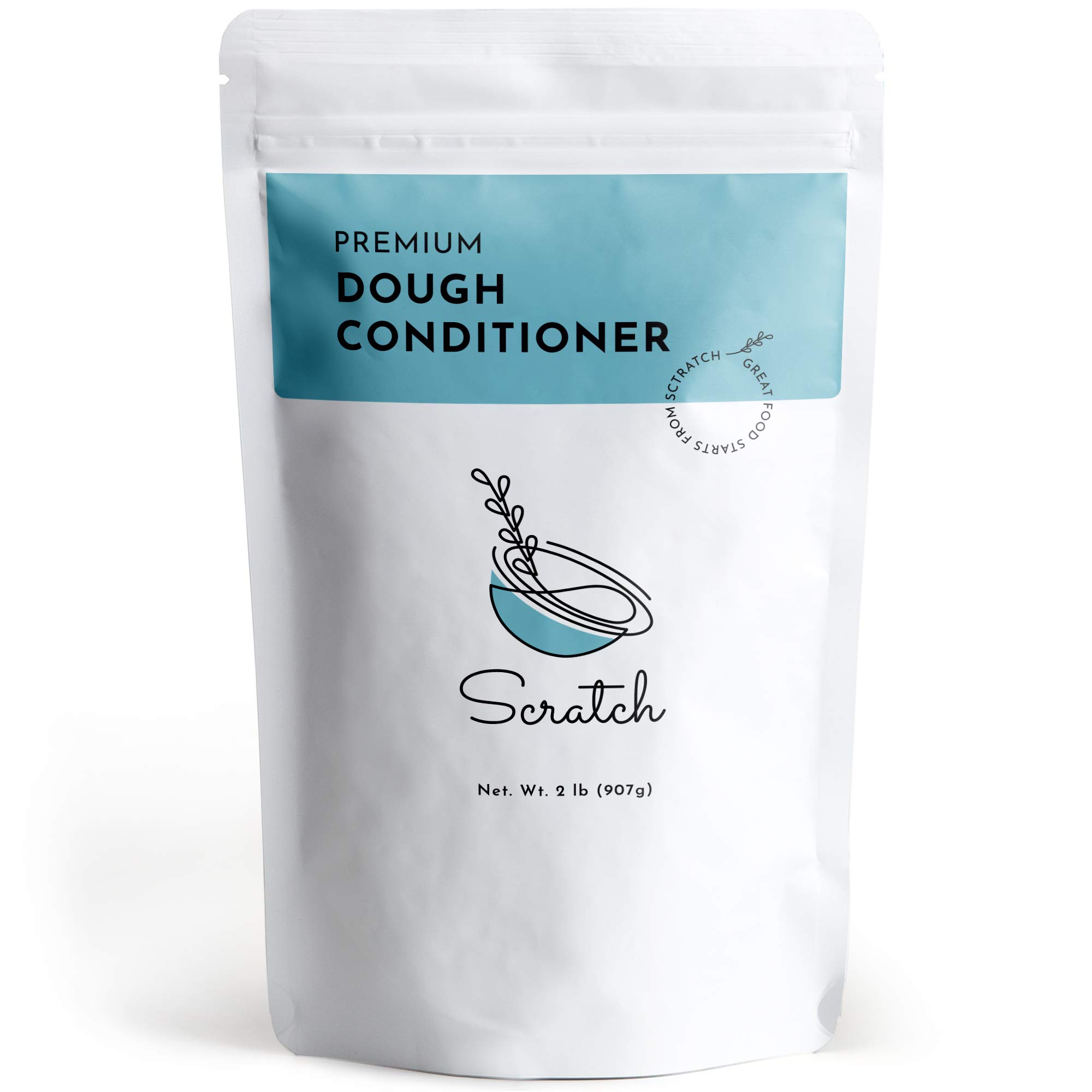 Premium Dough Conditioner for Bread Making - 2 LB All Grain Bread Improver Enhances Texture & Extends Freshness - Perfect for Artisan Loaves, Sourdough & Homemade Bakery