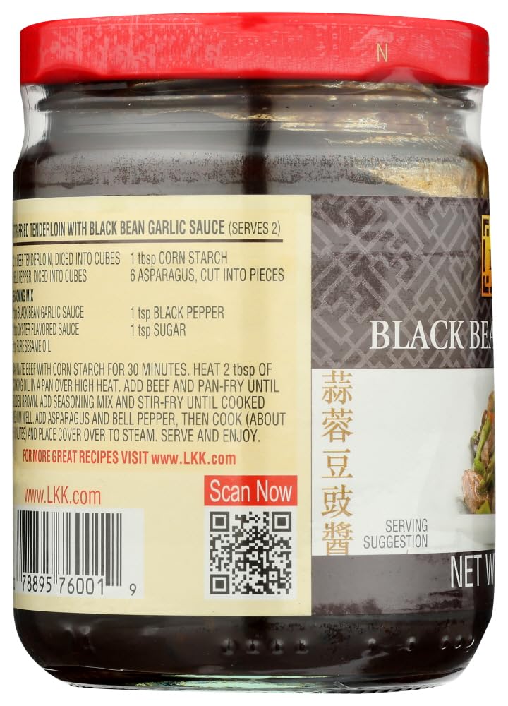 Lee Kum Kee Black Bean Garlic Sauce - 24 Pack (8 Oz Each) - Premium Stir Fry Sauce for Asian Dishes, Marinades & Cooking at Home