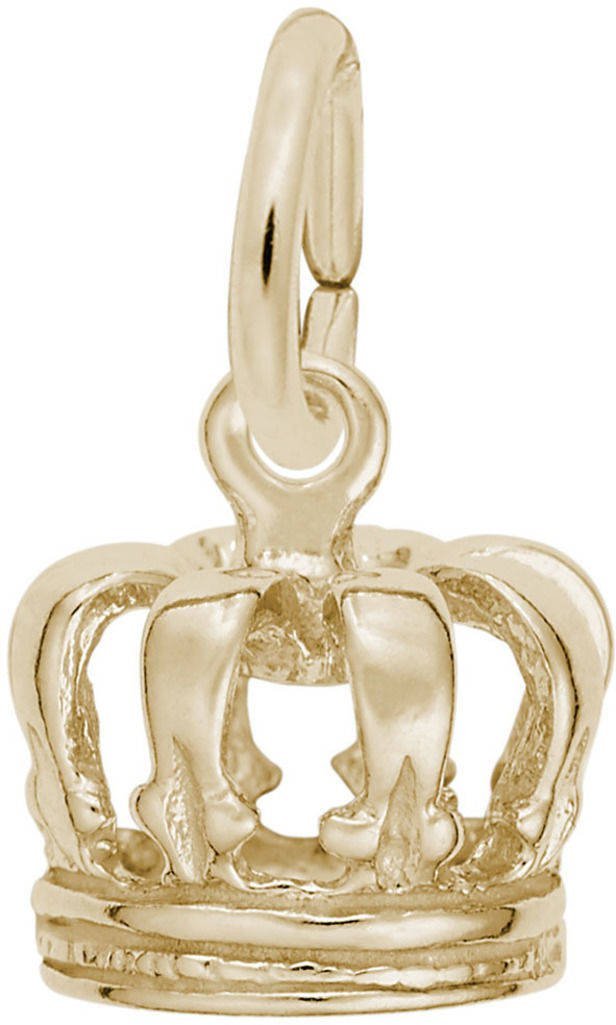 Rembrandt Royal Crown Charm Necklace - Elegant Gold-Plated Pendant for Women - Perfect for Weddings, Parties & Special Occasions