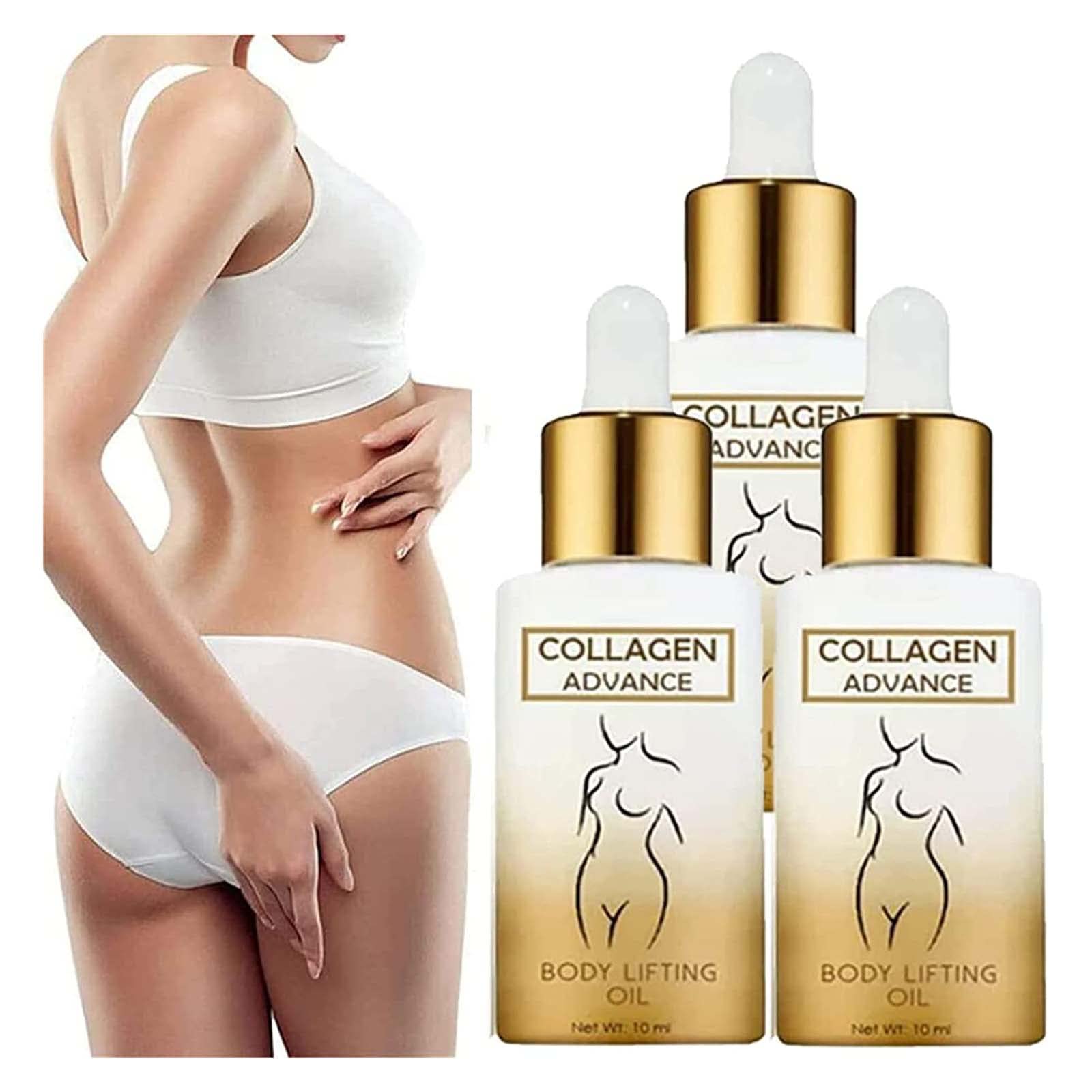 Premium Collagen Body Firming Oil - Anti-Cellulite Treatment for Skin Tightening & Lifting - Advanced Hydration & Elasticity Boost (3-Pack) | Perfect for Post-Pregnancy, Weight Loss & Age-Defying Body Care