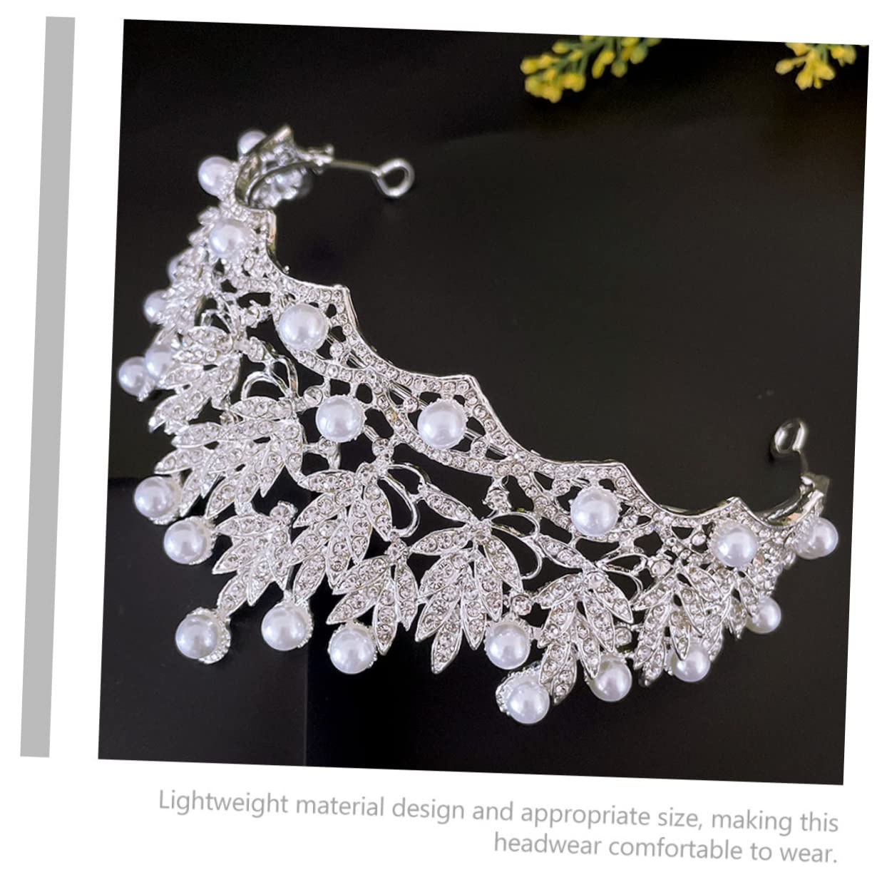 Elegant Silver Pearl Wedding Headband for Bride & Guest - FOMIYES Decorative Headdress Crown for Weddings, Birthday Parties & Special Occasions