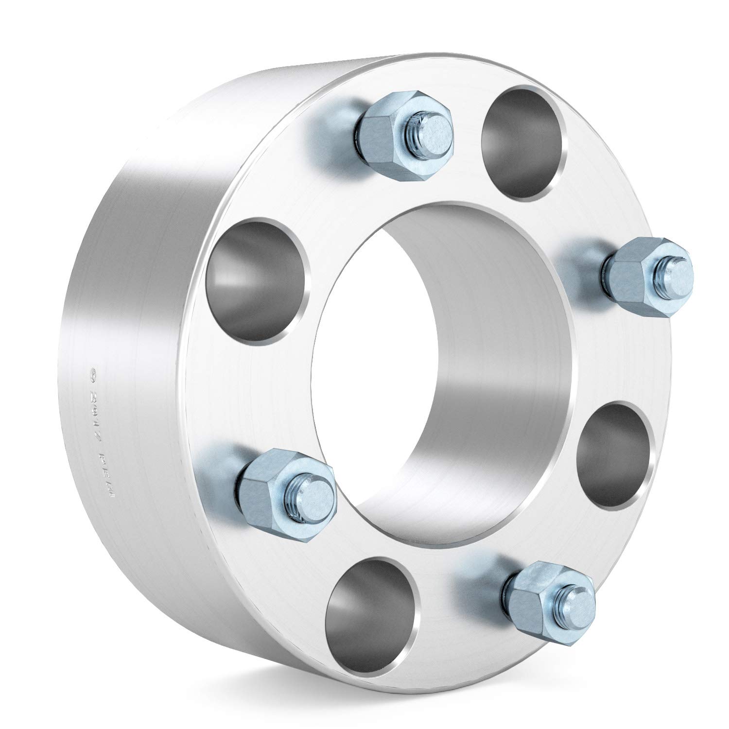 RockTrix 2 Inch ATV Wheel Spacers (4x110 Bolt Pattern, 74mm Center Bore, 10x1.25 Studs) - Compatible with Honda, Yamaha, Suzuki, Bombardier UTVs - V3 50mm Silver (2 Pack) - Enhance Off-Road Performance & Stability for Trail Riding & Mudding