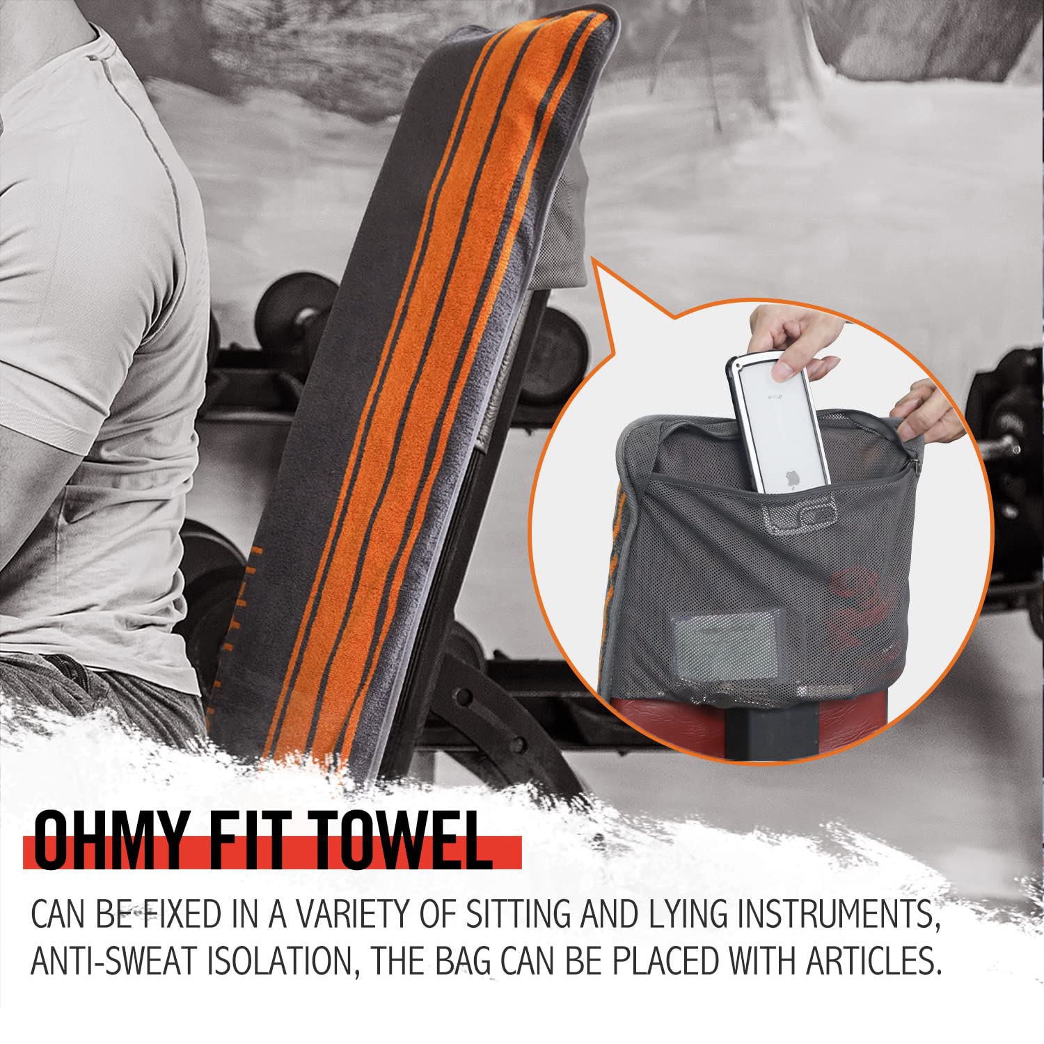 **18 oz Tritan Sports Water Bottle & Smart Fitness Towel with Zippered Pocket - Gym, Running, Hiking & Outdoor Workout Essentials Bundle**
