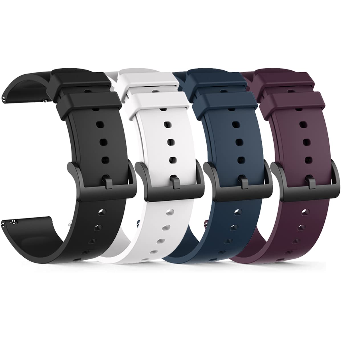 FitTurn Soft Silicone Sport Watch Band - Compatible with Blackview R3/R3 Pro Smartwatch - Durable Replacement Wrist Strap for Men & Women - Perfect for Running, Gym Workouts & Outdoor Activities