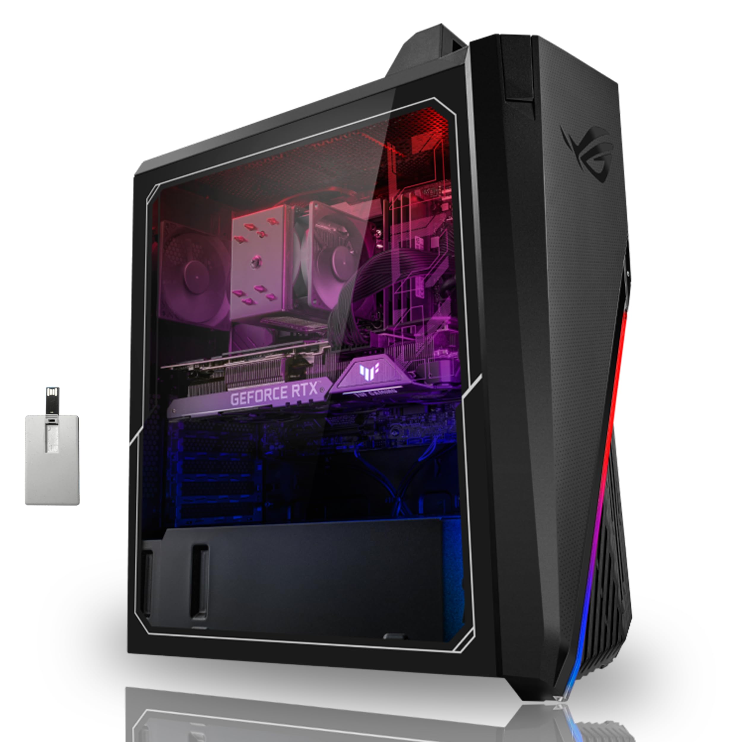 ASUS ROG Gaming Desktop PC 2022 - Intel Core i7-12700F, 32GB DDR4 RAM, 1TB SSD + 1TB HDD, NVIDIA RTX 3060 12GB, Windows 11 Pro - Ultimate Gaming & Streaming Setup for Esports & Content Creation