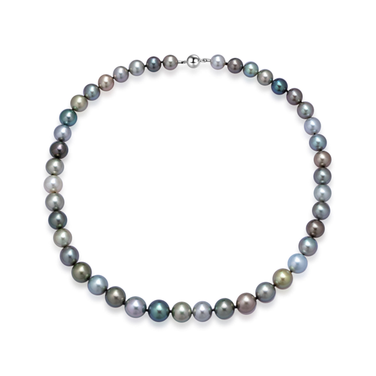 18K Gold Aurora Queen Tahitian Pearl Necklace - Elegant Black Pearl Jewelry for Women, Perfect for Weddings, Parties & Special Occasions | KN00153
