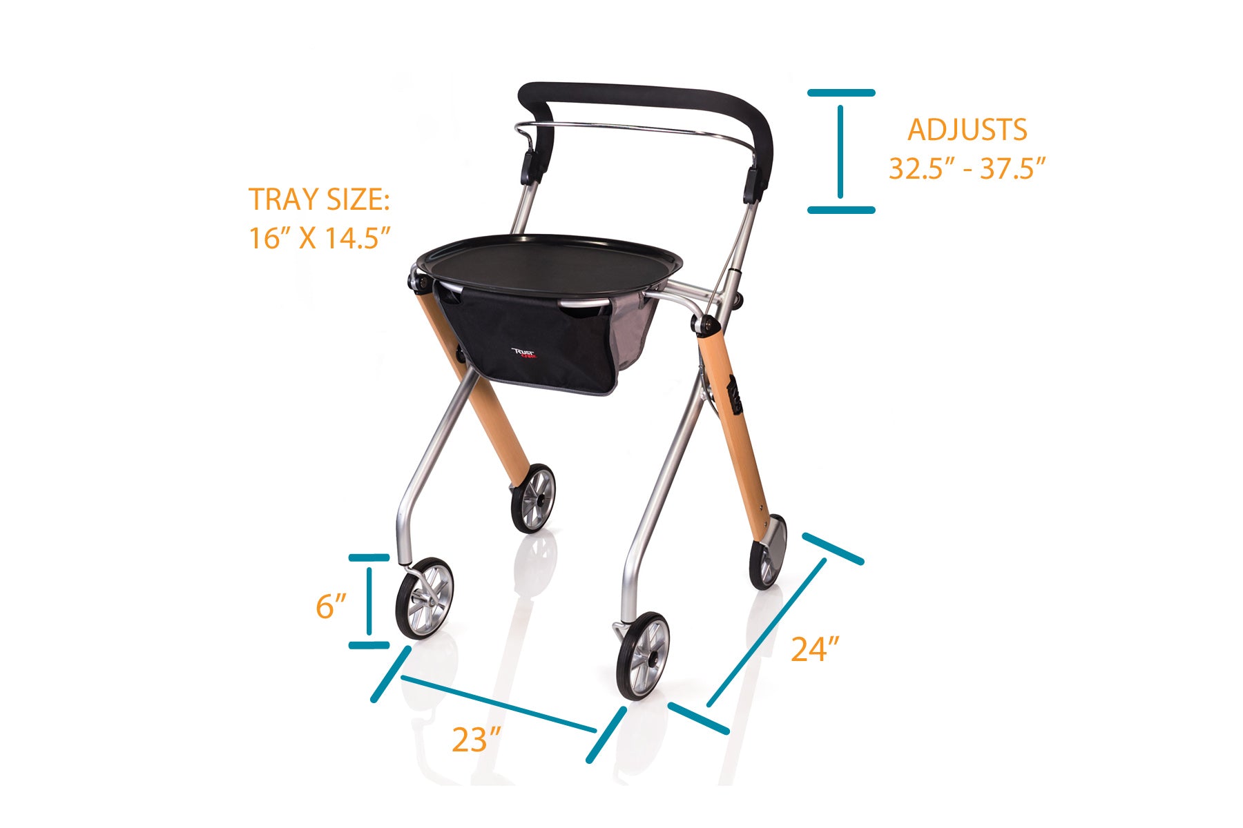 Best Indoor Rollator Walker for Seniors - Lightweight Mobility Aid with Seat & Basket - Ideal for Home Use, Shopping, and Daily Support