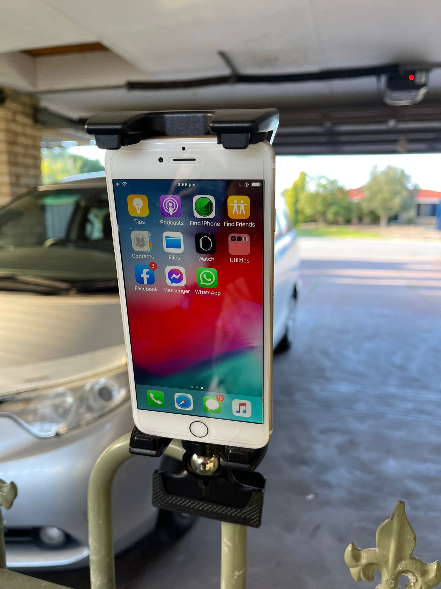 Universal Phone & Tablet Holder with Ball Head Clamp Mount - Adjustable Stand for 4.7