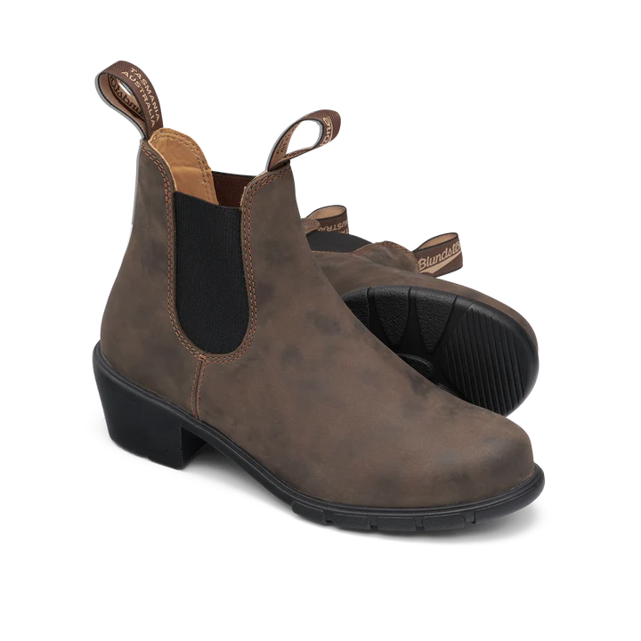 Blundstone 1677 Women's Chelsea Boots - Rustic Brown Leather Ankle Boots for Women | Comfortable & Stylish for Work, Travel & Everyday Wear