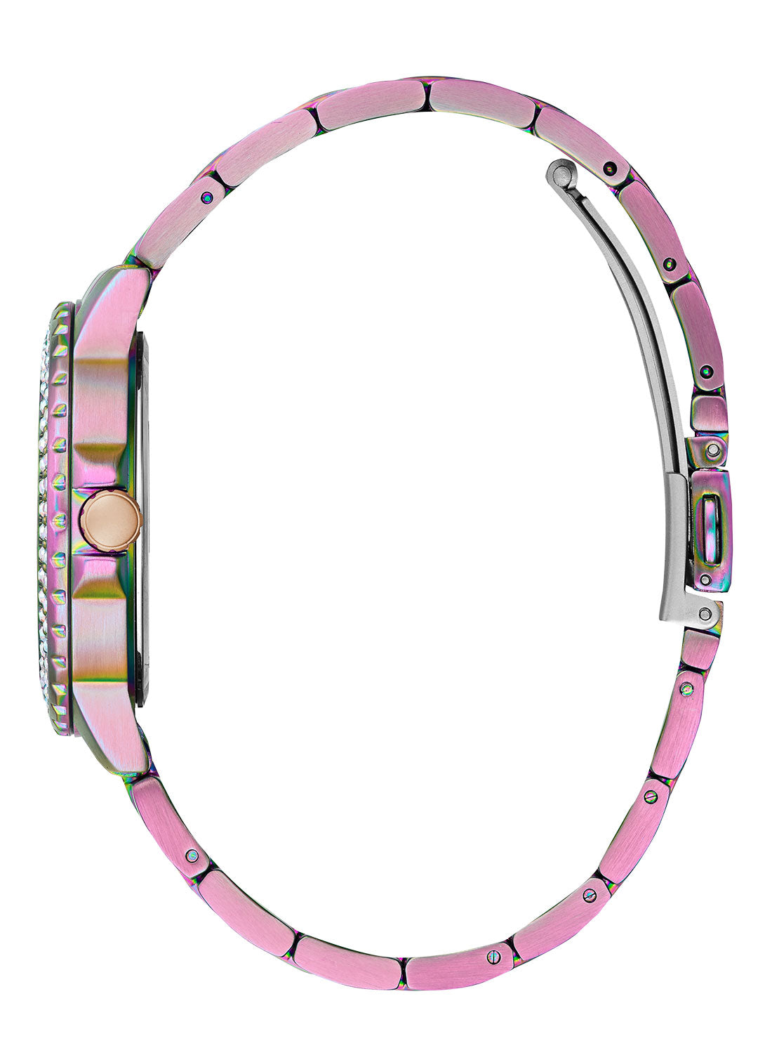 Iridescent Crown Jewel Watch for Women - Elegant & Shiny Crystal Watch for Party, Wedding & Special Occasions