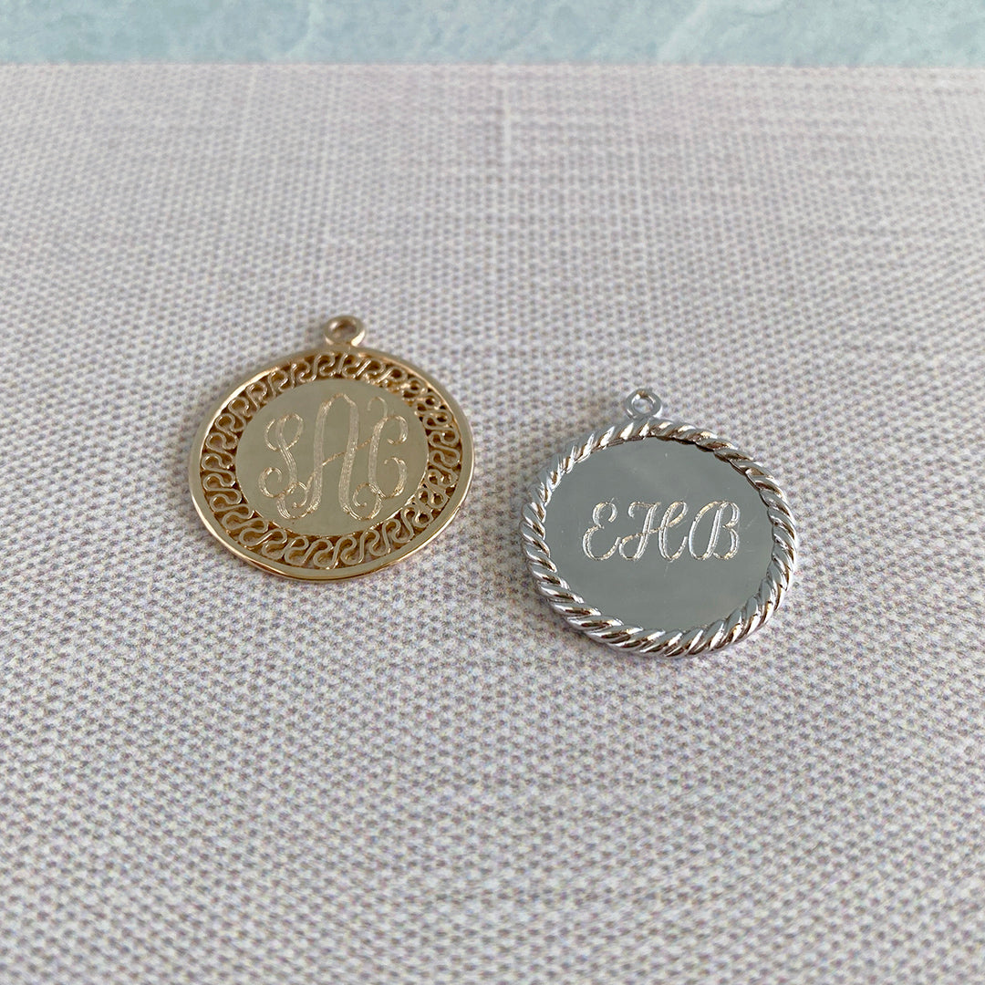 Sterling Silver Extra Small Rope Disc Charm Pendant - Dainty Jewelry for Necklace, Bracelet & DIY Crafting - Perfect for Everyday Wear, Gifts & Boho Style