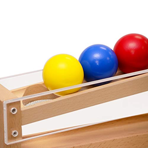 Montessori Ball Tracker Toy - Wooden Educational Activity for Toddlers & Kids - Develops Fine Motor Skills & Hand-Eye Coordination - Perfect for Home, Classroom & Daycare Learning