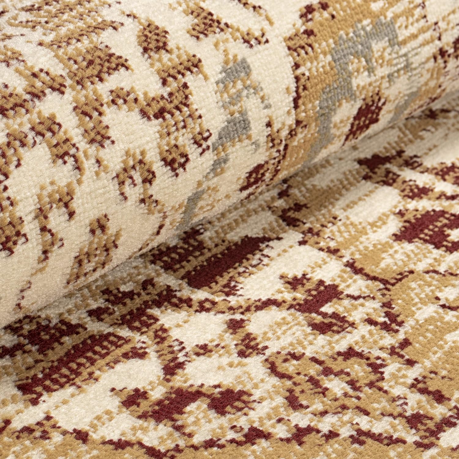 Tamara Modern Diamond Geometric Indoor Area Rug - Soft Non-Slip Living Room Carpet for Bedroom, Dining Room & Home Decor