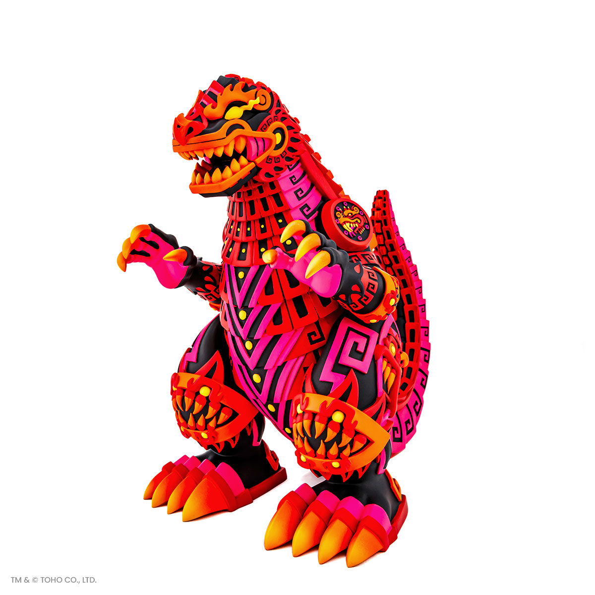 Godzilla Vinyl Designer Figure by Urban Aztec - Burning Variant Timed Edition - Collectible Toy for Anime Fans, Home Decor & Gift for Movie Lovers