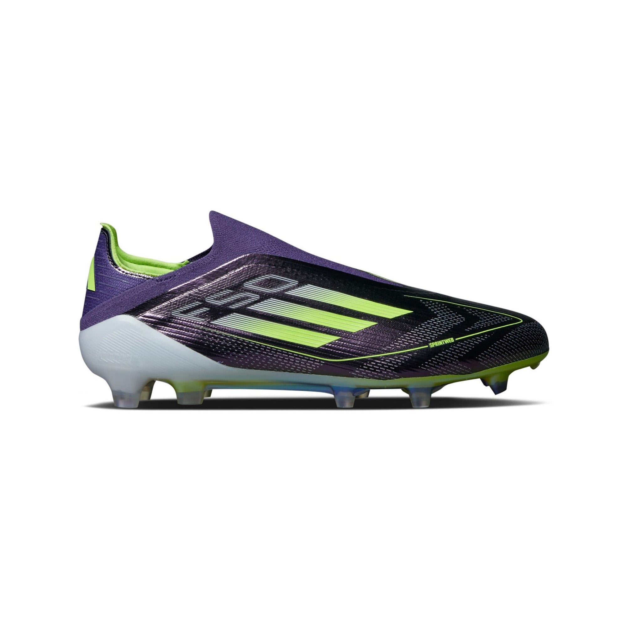 Adidas F50 Elite Fast Reborn FG Soccer Cleats - Purple Lucid Lemon (2024) | Lightweight Football Boots for Speed & Performance | Perfect for Turf Matches & Training Sessions
