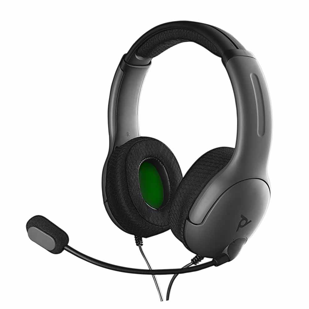 PDP LVL40 Wired Stereo Gaming Headset for Xbox One - Black/Green - Noise Cancelling Mic & Immersive Audio for Competitive Gaming & Streaming
