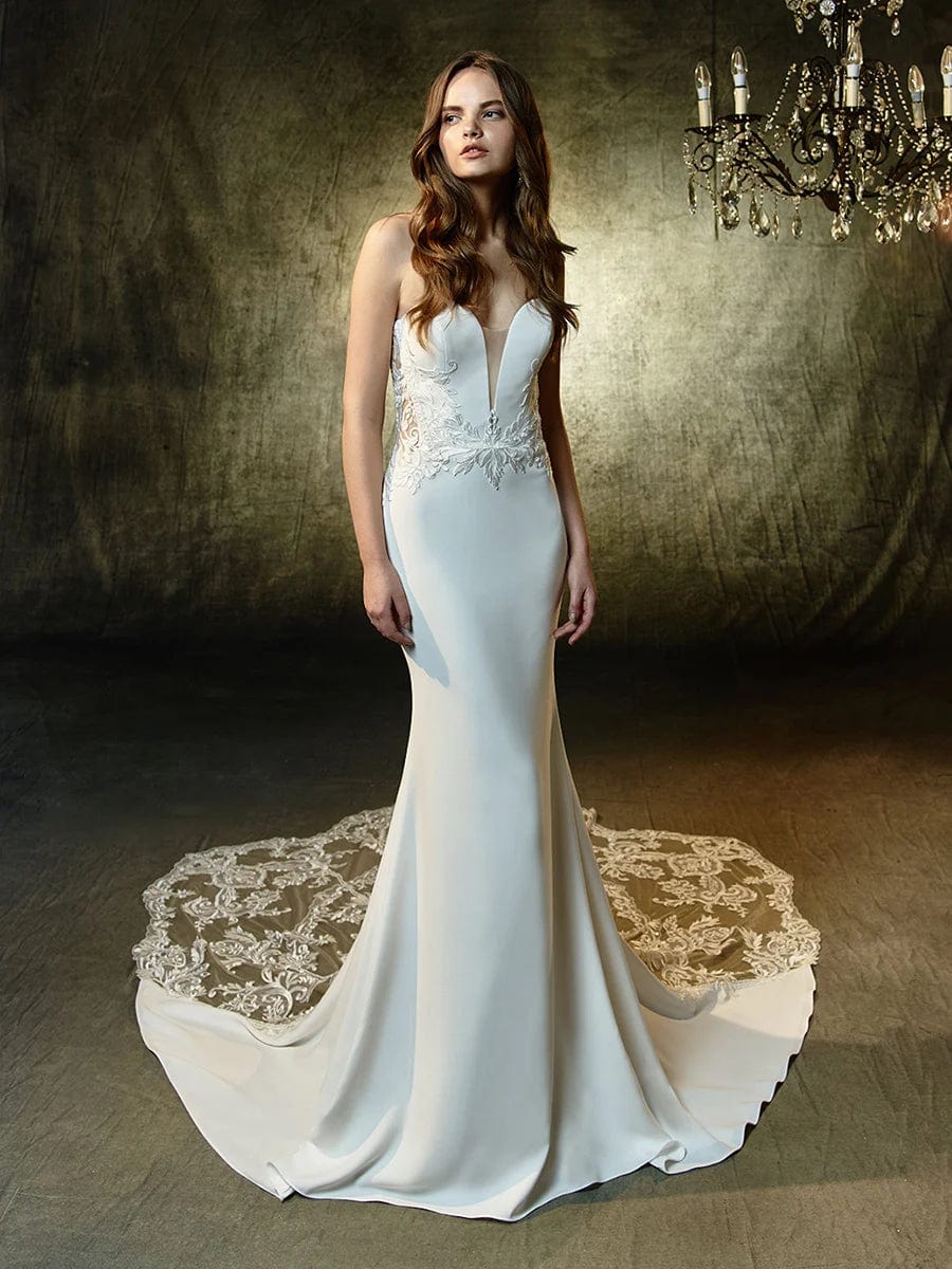 Blue by Enzoani Lainey Wedding Dress - Size 12 | Elegant A-Line Gown for Brides, Formal Occasions & Special Events