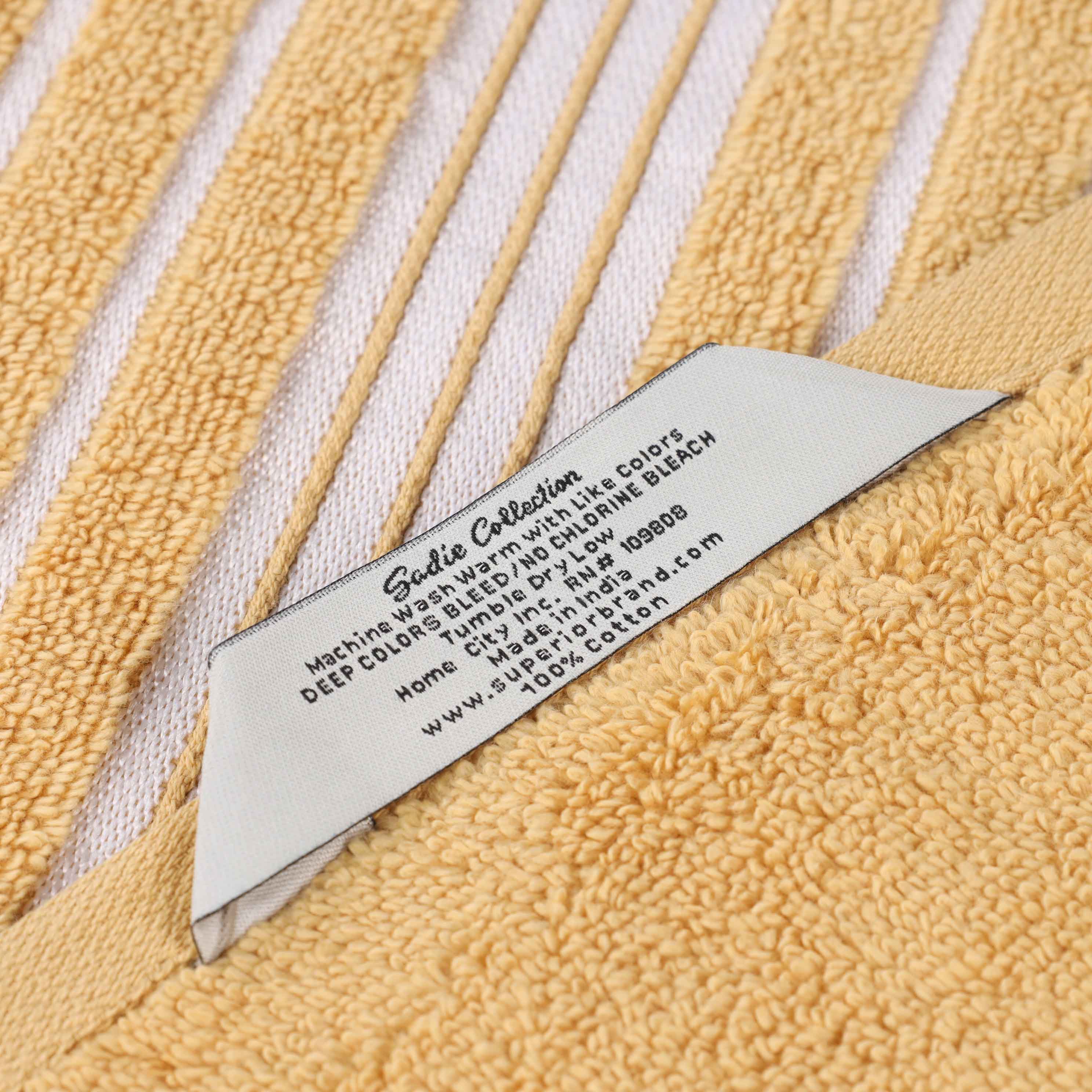 Premium 12-Piece Sadie Zero Twist Cotton Towel Set - Solid & Jacquard Floral Designs | Ultra Soft, Absorbent Bath & Beach Towels for Spa, Pool, Gym & Home Use