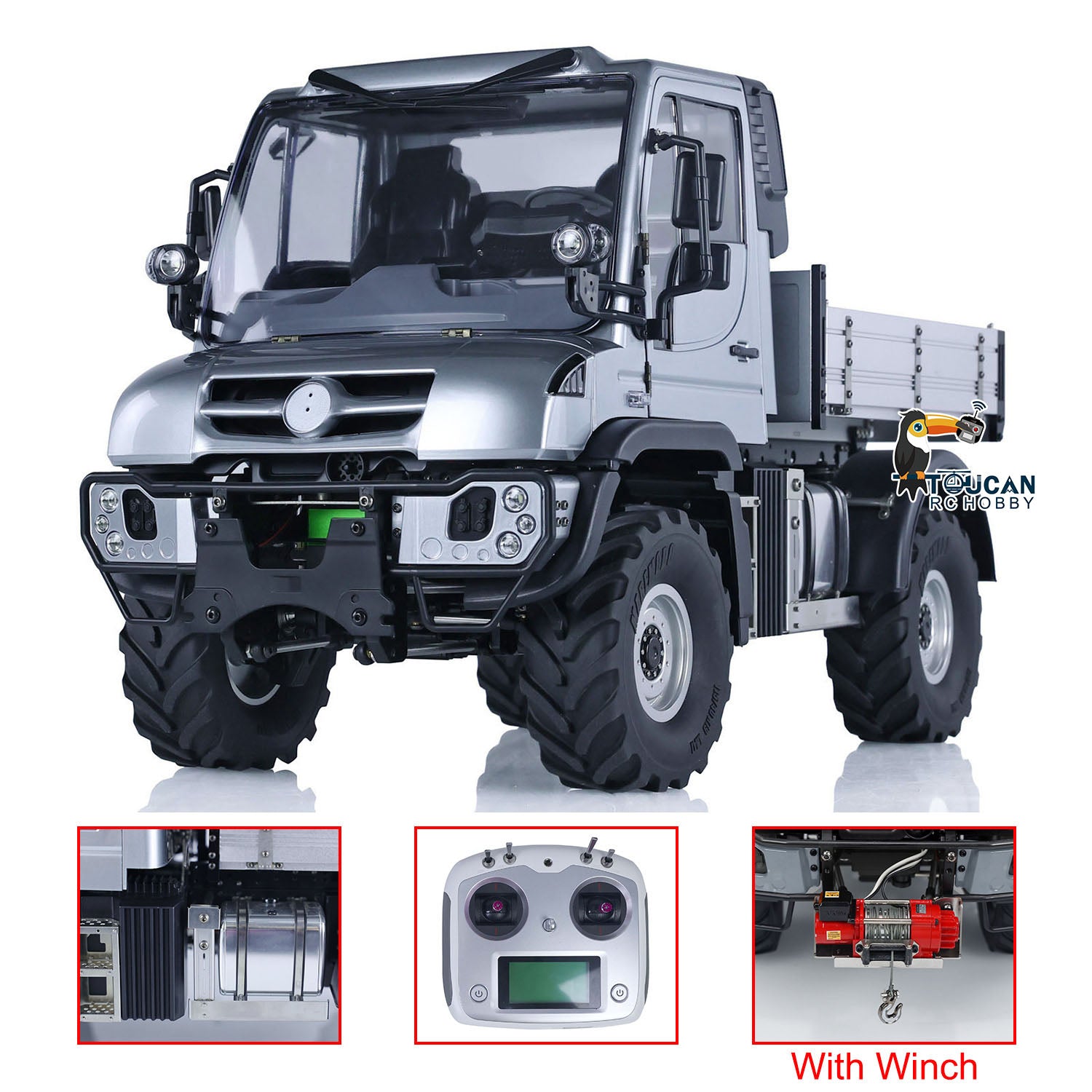 1:10 Scale 4WD U423 4X4 RC Rock Crawler Off-Road Remote Control Car - FlySky I6S Radio, PNP Ready, Assembled & Painted - Perfect for Hobbyists, Backyard Crawling & Trail Adventures