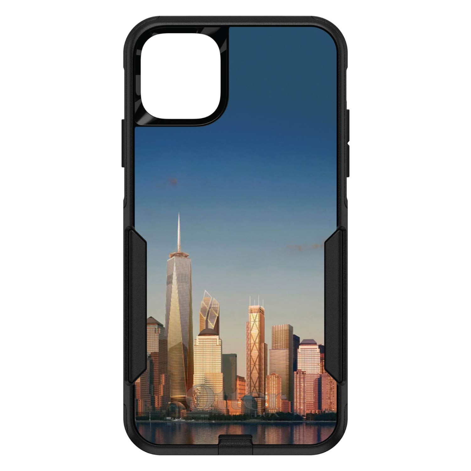 DistinctInk iPhone 11 Pro Case (5.8 Inch) - Slim Protective Cover Compatible with OtterBox Commuter - New York Skyline Design - Perfect for Travel & Daily Use