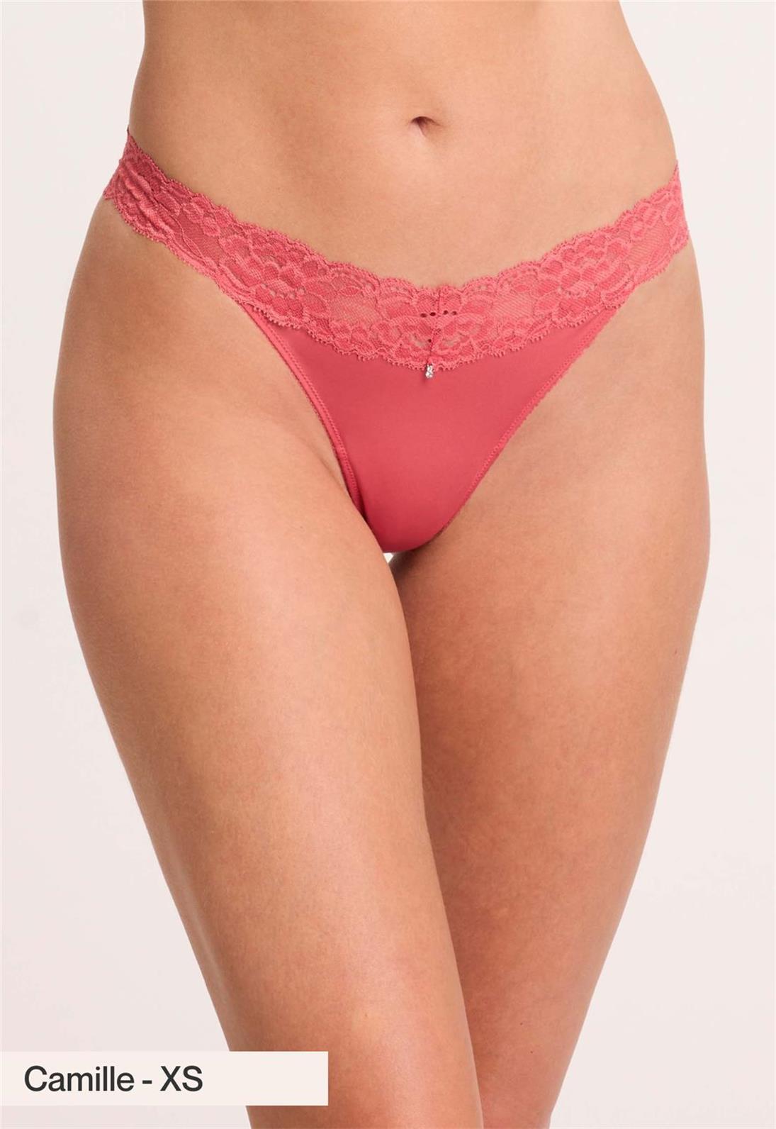Spiced Coral Thong - Comfortable & Stylish Women's Underwear for Everyday Wear, Beach & Lounge