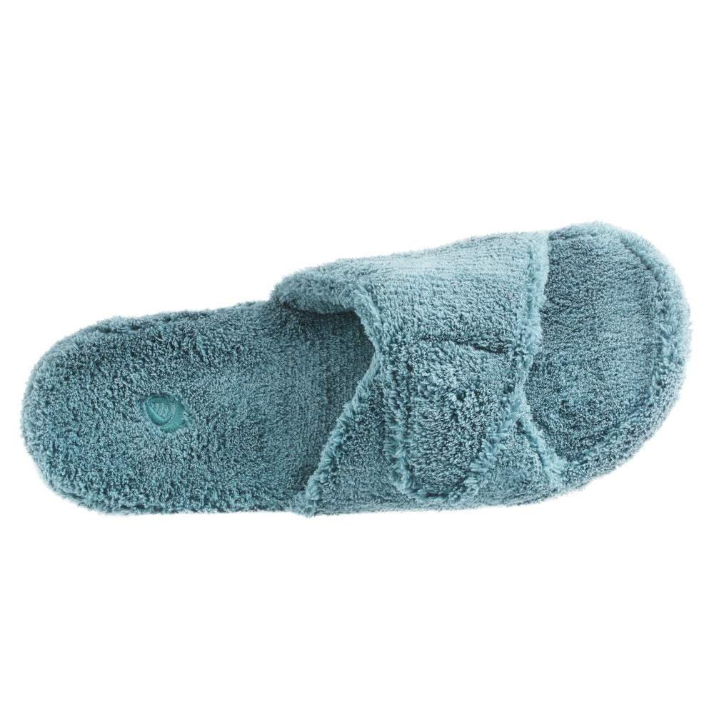 Women's Adjustable Spa Slide Slippers with Cloud Contour® Cushioning - Soft House Slippers for Relaxation, Lounging & Post-Spa Comfort