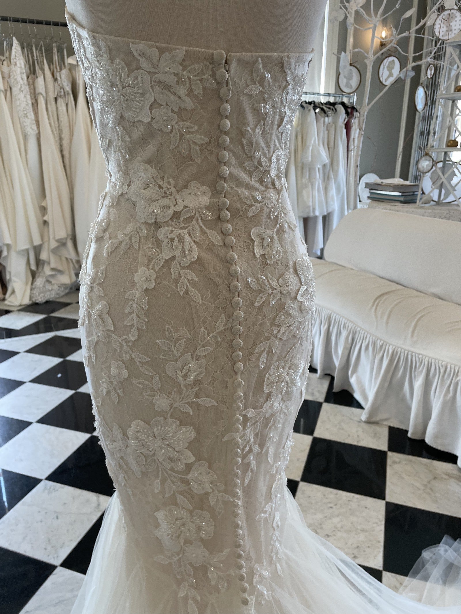Jenny Yoo Adrienne Wedding Gown - Elegant Lace Bridal Dress for Bride, Perfect for Church Ceremony & Formal Reception