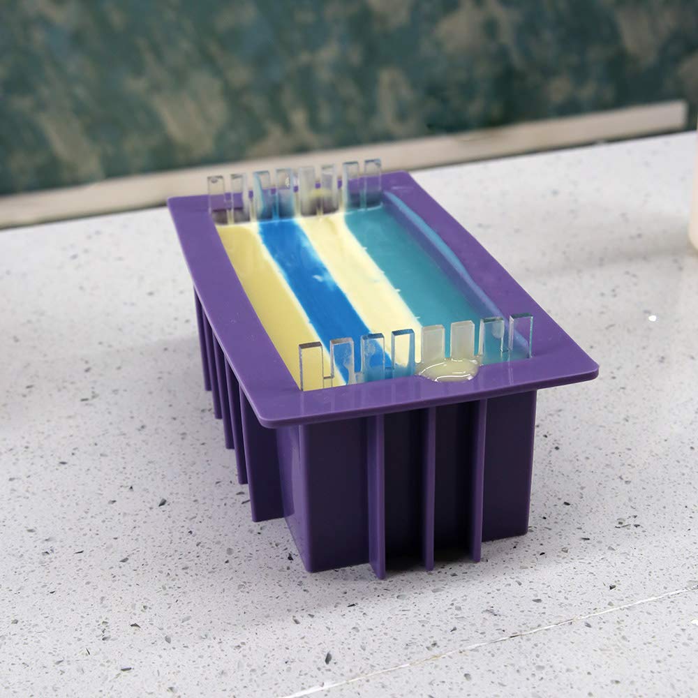 Premium Silicone Soap Mold with Acrylic Clapboard - DIY Handmade Soap Making Kit for Bath, Gift & Home Decor - Perfect for Crafters, Beginners & Professional Soap Makers