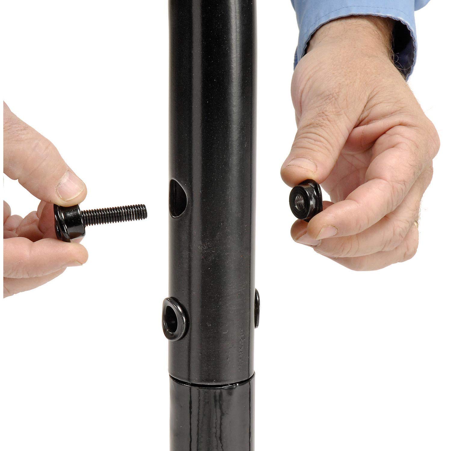 Global Industrial 68-Inch Black Wave Bike Rack - Flange Mount for 7 Bikes | Secure Bicycle Storage for Garage, Shed & Outdoor Use