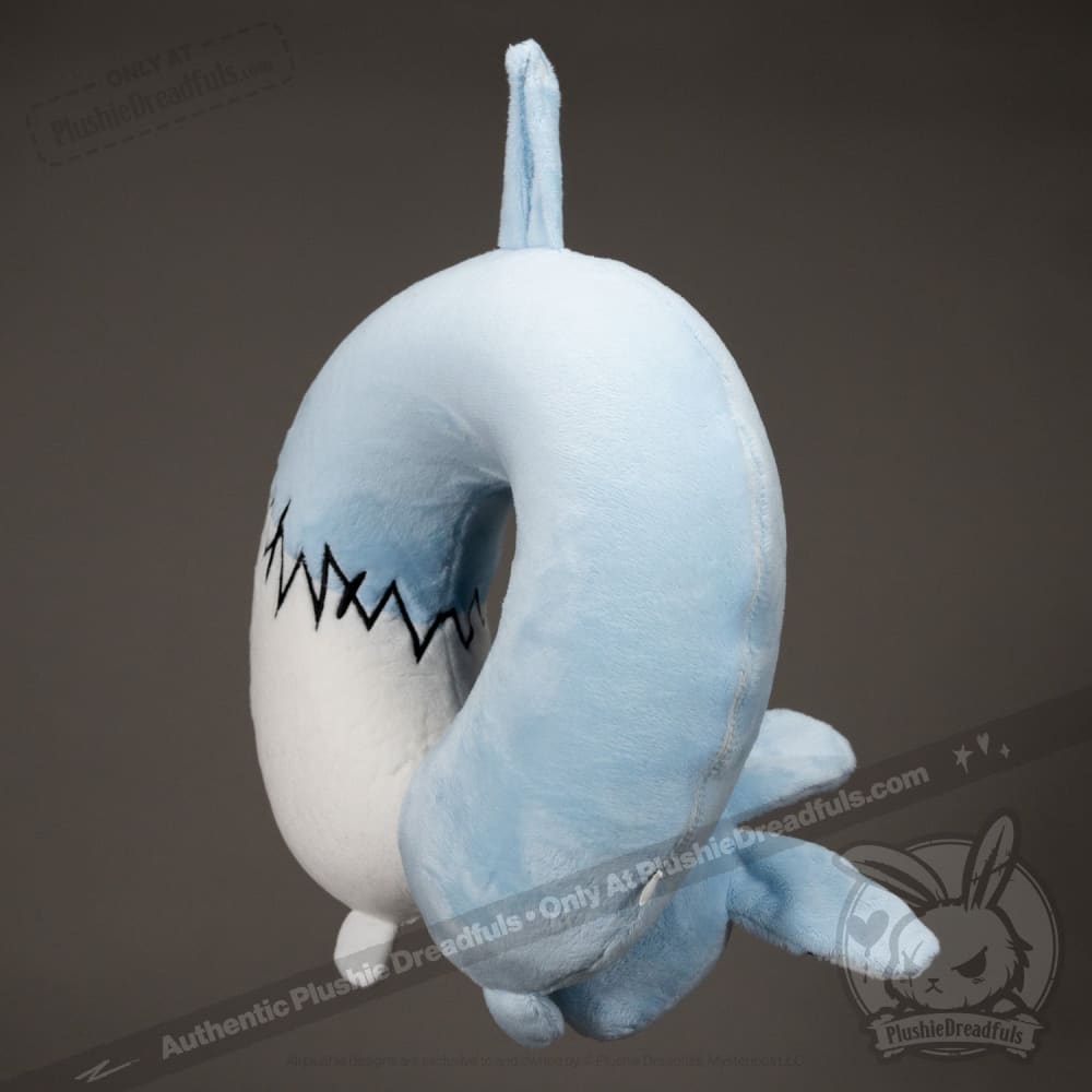 Plushie Dreadfuls Numb Bunny Neck Pillow - Soft Stuffed Animal Travel Pillow for Neck Support - Perfect for Airplane, Car, Office & Home Use