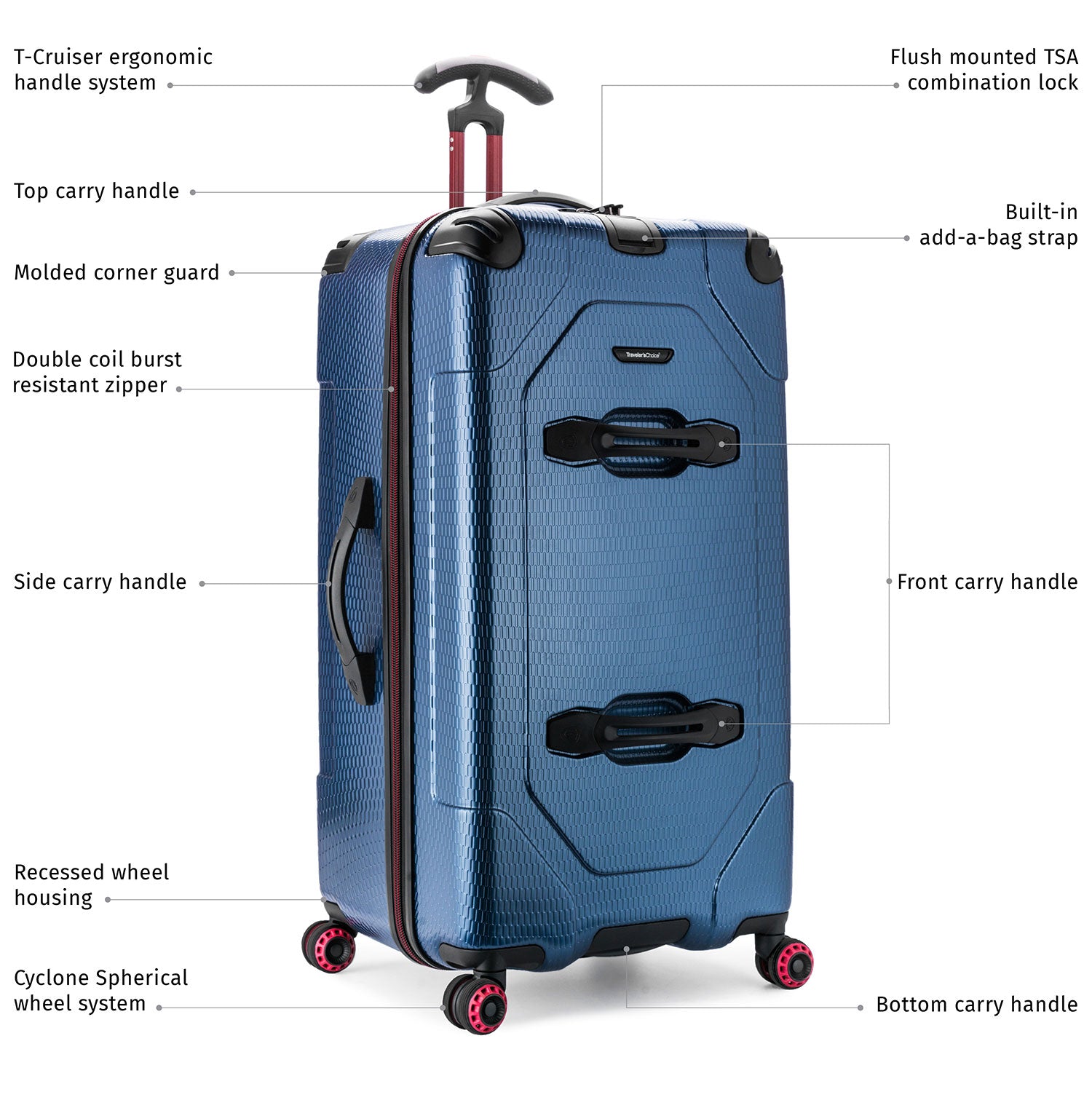 MaxPorter II Trunk - Durable Expandable Travel Luggage for Men & Women, Carry-On Suitcase with Spinner Wheels, TSA Lock - Perfect for Business Trips, Vacations & Air Travel