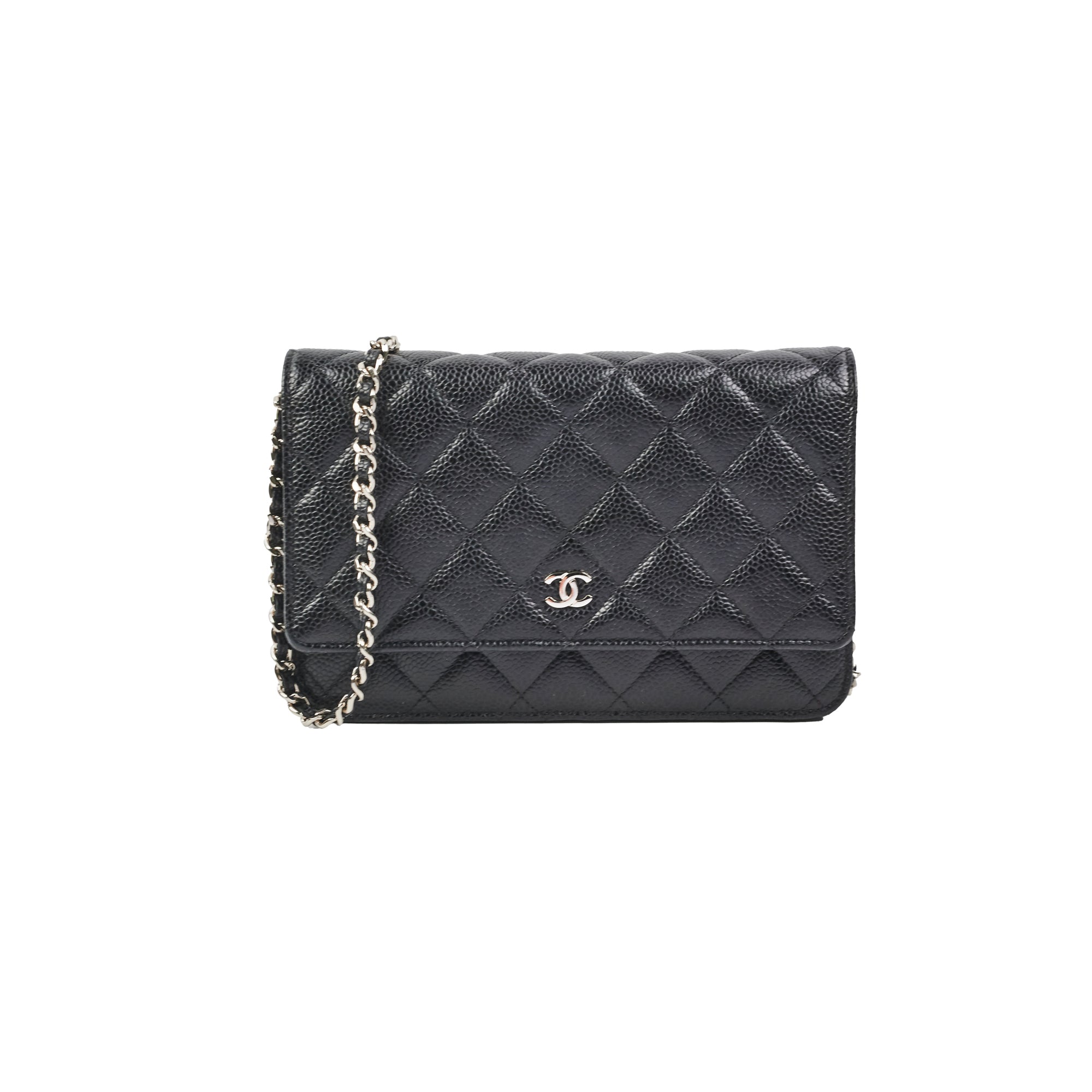 Chanel Caviar Leather Wallet On Chain WOC - Black Crossbody Bag for Women | Luxury Designer Handbag for Everyday Use & Evening Events