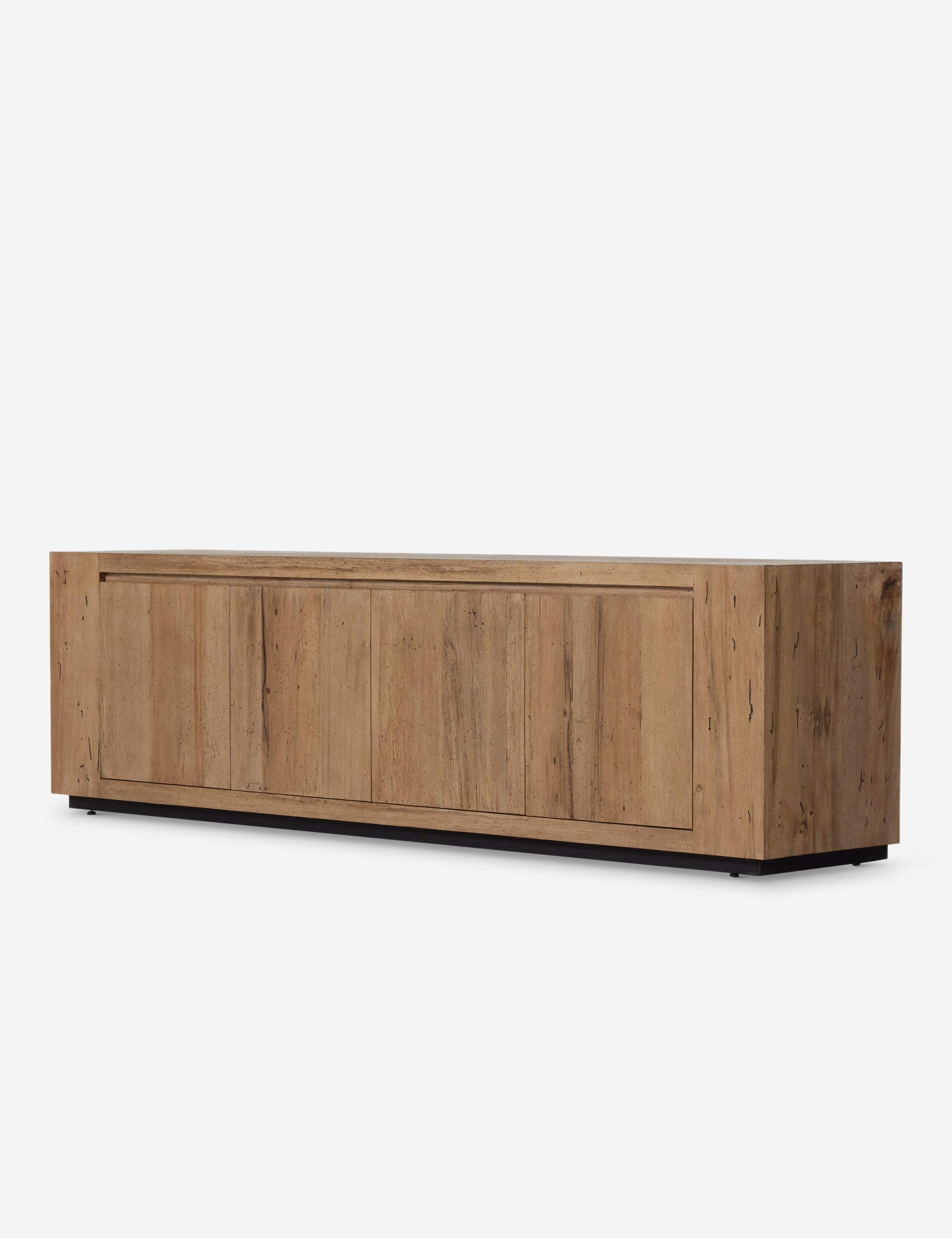 Modern Bevan Media Console with Storage - Stylish TV Stand for Living Room, Bedroom & Home Theater - Wooden Entertainment Center with Shelves & Cabinets