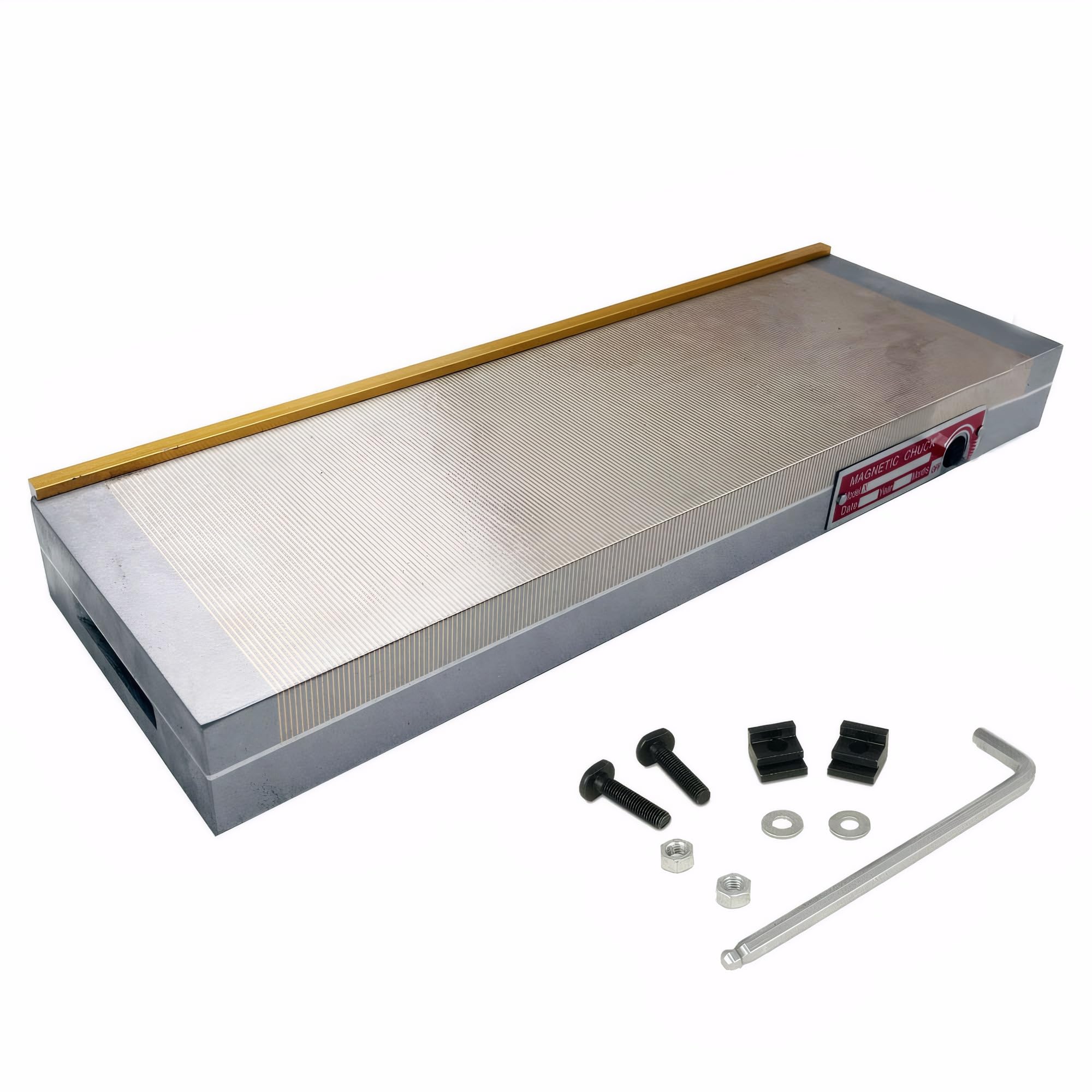 INTSUPERMAI 6x18 Inch Fine Pole Permanent Magnetic Chuck - Powerful Rectangular Grinding Machine & Lathe Magnet for Precision Metalworking | Ideal for Surface Grinding, Milling, and CNC Machining