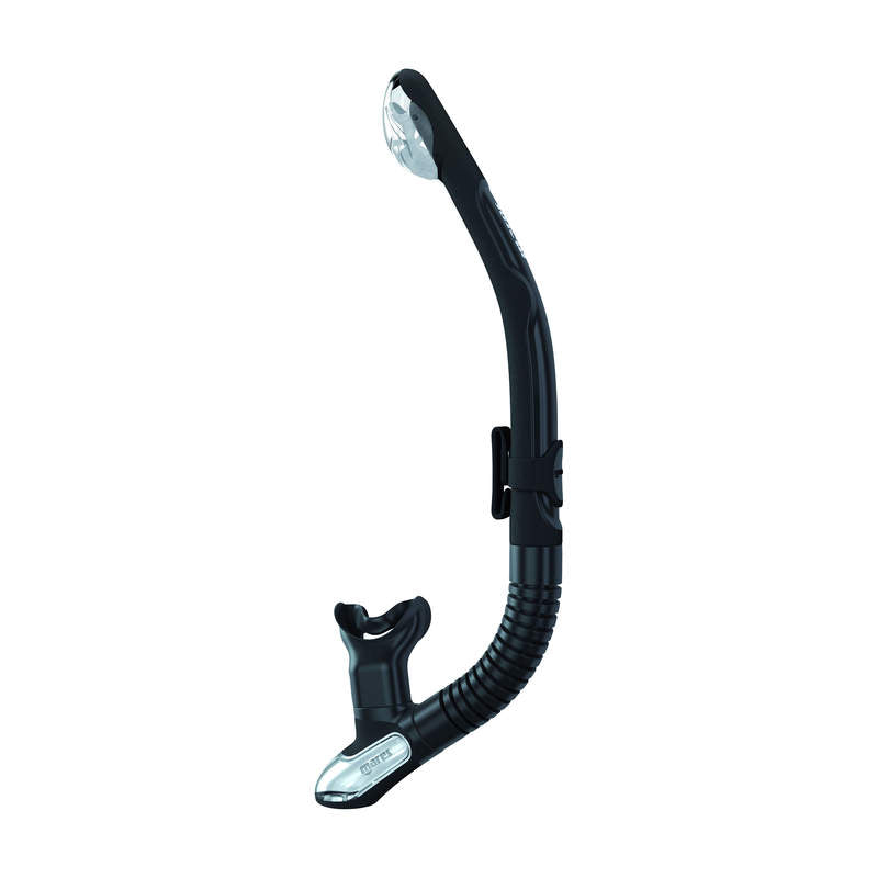 Mares Ergo Dry Snorkel - Comfortable Anti-Water Snorkeling Gear for Scuba Diving, Swimming & Beach Vacations | Perfect for Ocean Adventures, Pool Training & Tropical Getaways