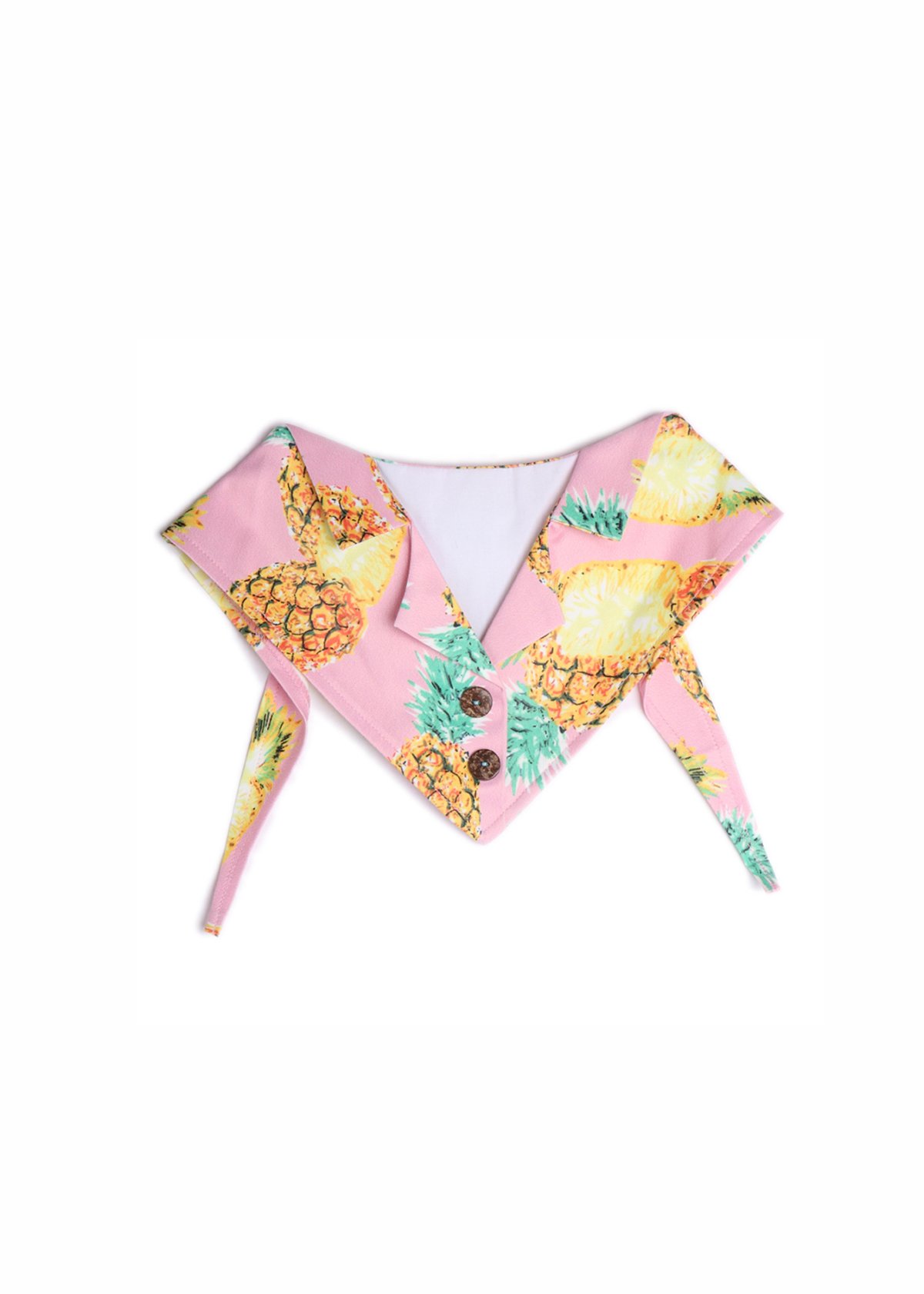 Pink Pineapple Hawaiian Dog Bandana - Formal Pet Bandana for Medium to Large Dogs - Perfect for Vacation, Beach, and Outdoor Adventures