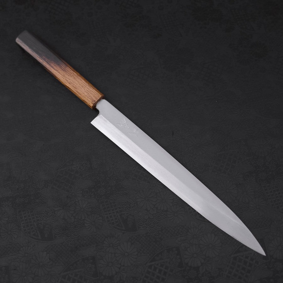 Premium Yanagiba Sushi Knife 270mm - High Carbon Silver Steel #3, Kasumi Yaki Finish with Urushi Handle - Perfect for Sushi Chefs & Japanese Cuisine Lovers