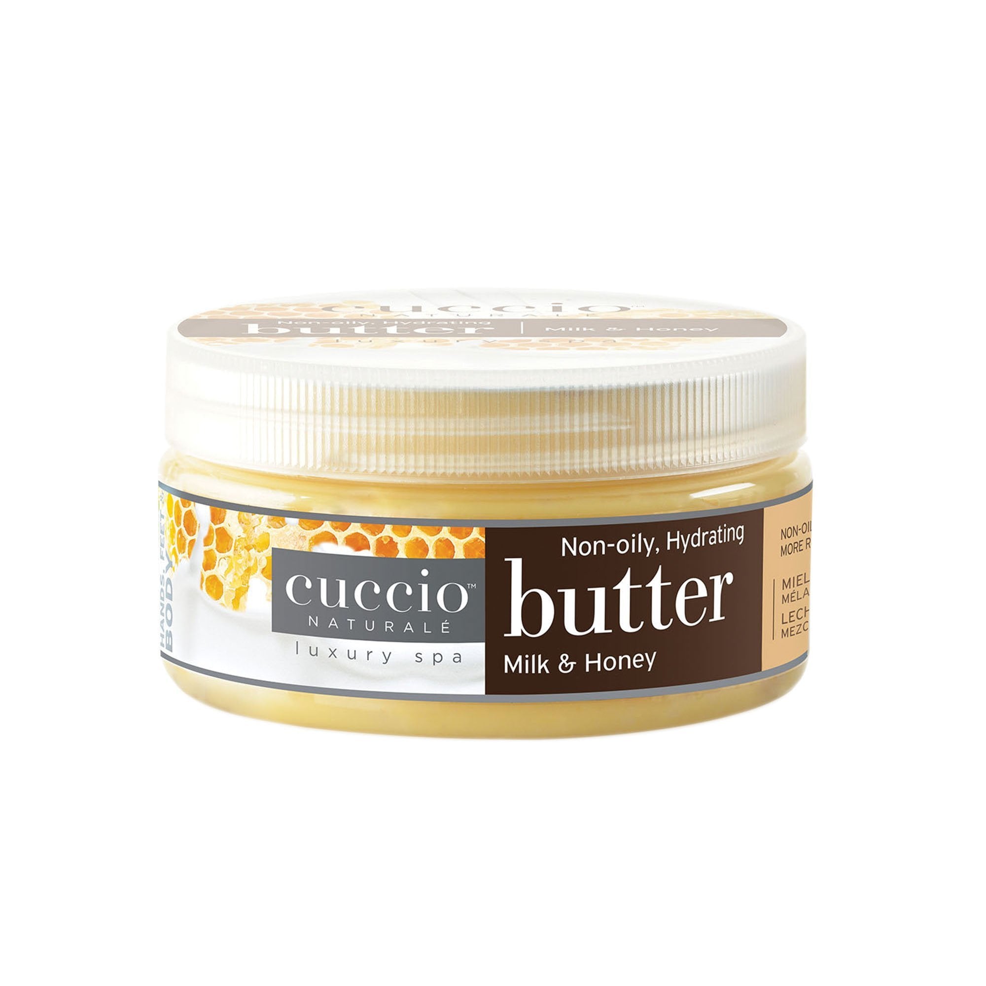 Cuccio Butter Blend Milk & Honey Hand & Body Lotion - 8 oz Moisturizing Cream for Dry Skin - Hydrating & Nourishing for Daily Use at Home, Office & Travel