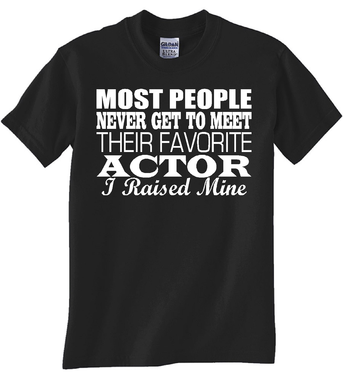 STUFF WITH ATTITUDE My Favorite Actor Black T-Shirt - Cool Graphic Tee for Movie Fans & Pop Culture Lovers - Perfect for Casual Wear, Gifts & Fan Events